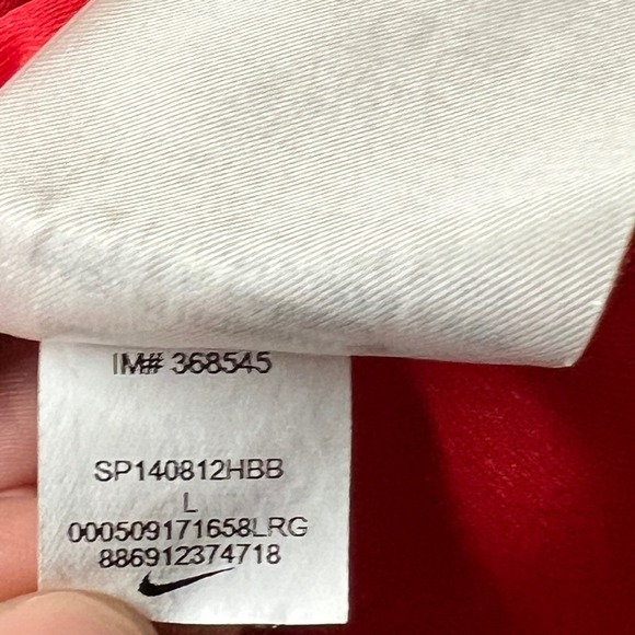 Nike Basketball Jersey LG Red Eclipse #23 Sleeveless V-Neck Sporty Pullover - Picture 5 of 9